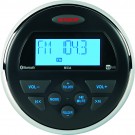 JENSEN AM/FM/USB/Bluetooth Compact 3.5" Round Waterproof Stereo with App Control