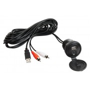 JENSEN USB Interface and 1/8" Auxiliary Input Jack